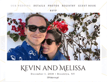 Tablet Screenshot of melissa-kevin.com